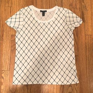Lattice-Designed White, Translucent Top!